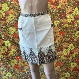 NOS Guatemalan hand embroidered half apron